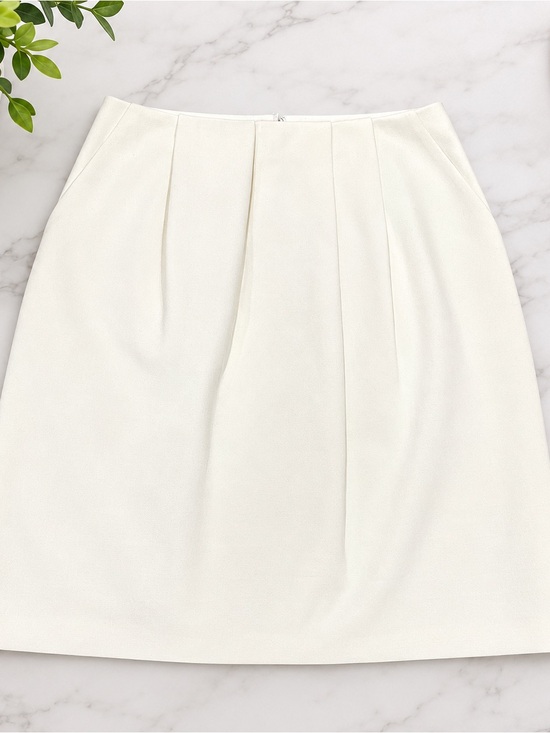 Madewell Dresses & Skirts - MADEWELL Off White Women's Pleated A-Line Skirt - Size 10
